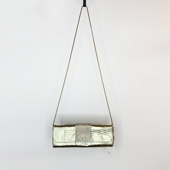 Badgley Mishka Leather evening clutch with Crossbody - Picture 1 of 5
